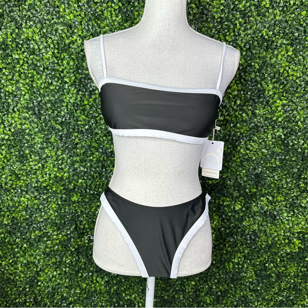 Nwt Commense Contrast Binding Bikini Set - Picture 7 of 16